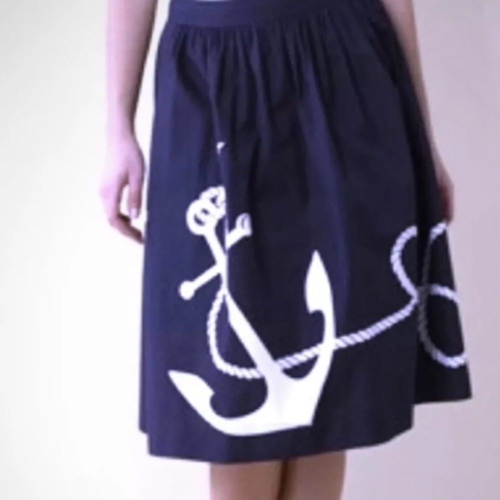 J. Crew Cotton Nautical  Skirt  10